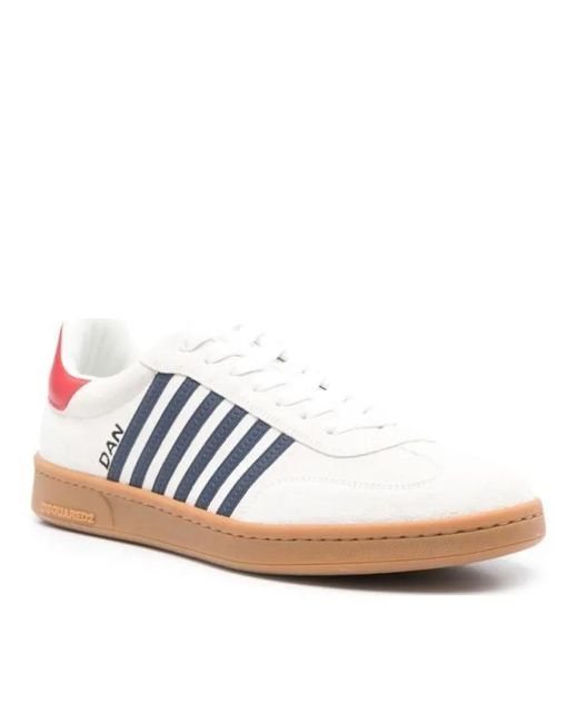 DSquared² Low-Top Sneaker in White für Herren