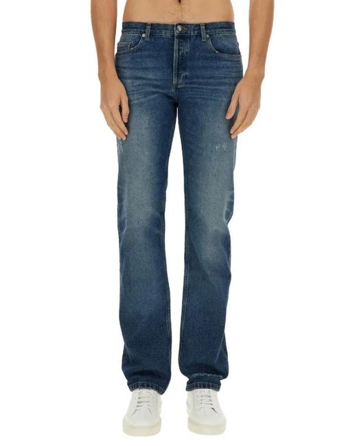 A.P.C. Regular Fit Faded Jeans in Blue für Herren