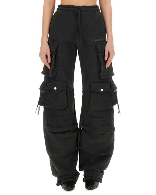 The Attico Black Cargo Pants