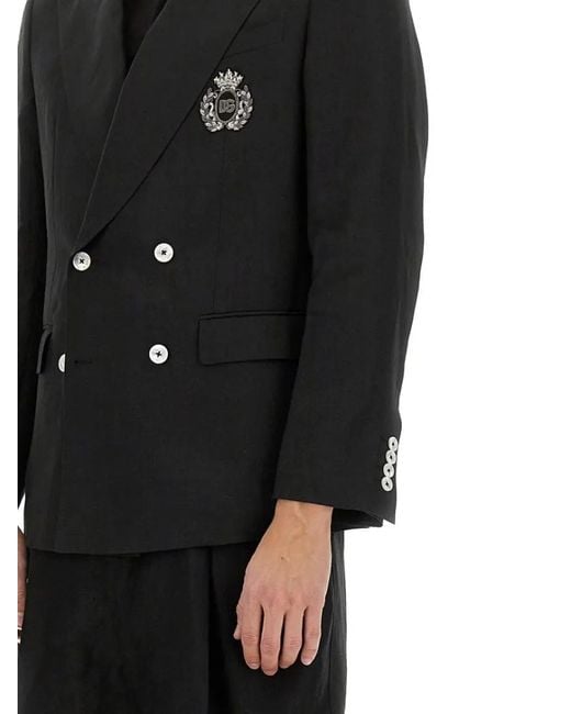 Dolce & Gabbana Double-Breasted Jacket in Black für Herren
