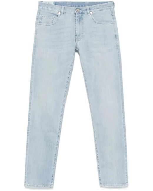 Eleventy Whiskering-Effect Jeans in Blue für Herren