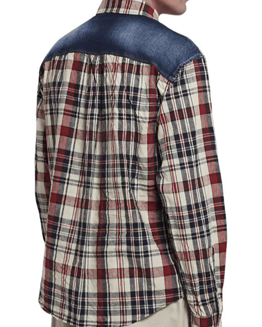 DSquared² Camicia Patch in Black für Herren