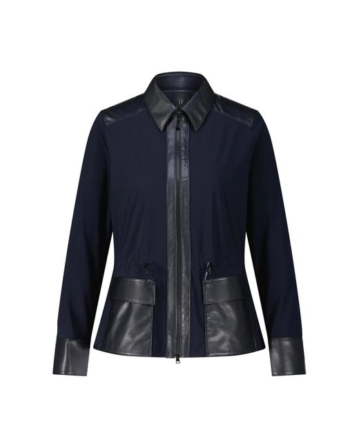 Marc Cain Blue Taillierter Blazer