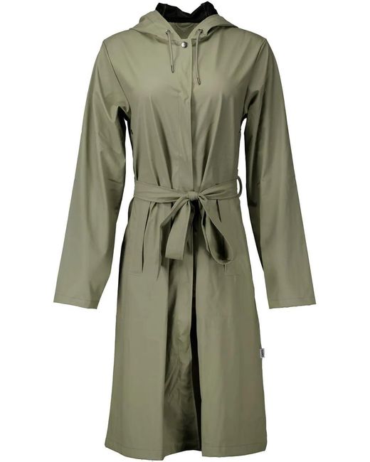 Rains Green A-Line Longer W3 Regenjas Groen 12040