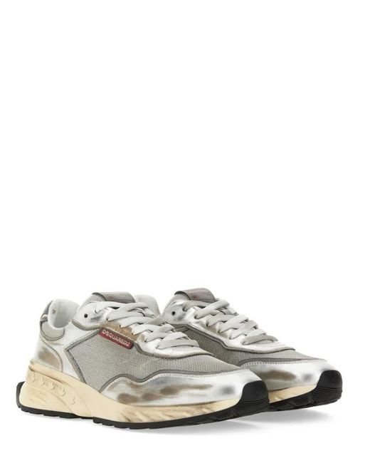 DSquared² Low-Top Sneaker in White für Herren
