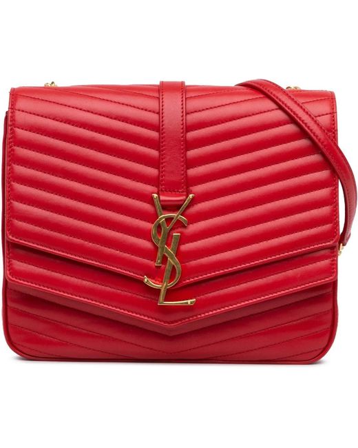 Saint Laurent Red Hobo Bags