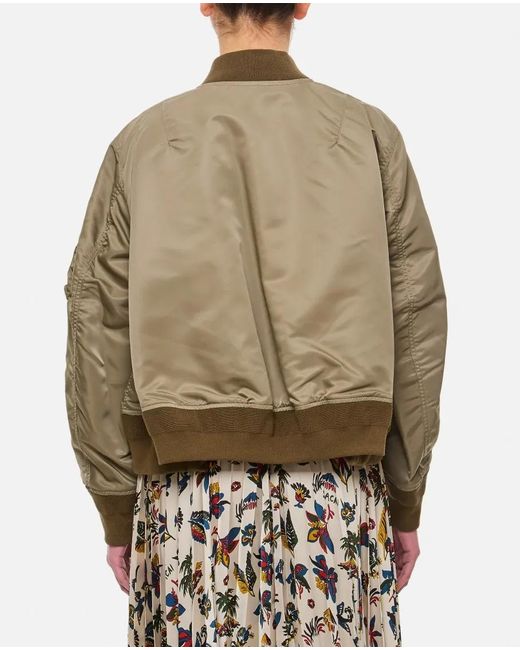 Sacai Brown Nylon Twill Blouson
