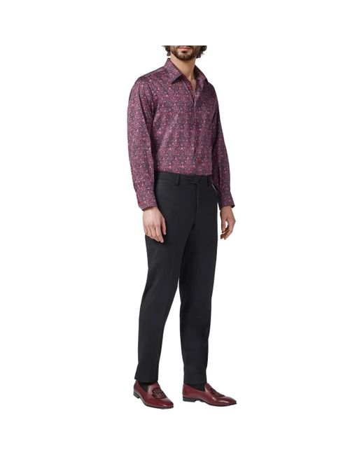 Billionaire Hemd Slim Fit Crest in Purple für Herren