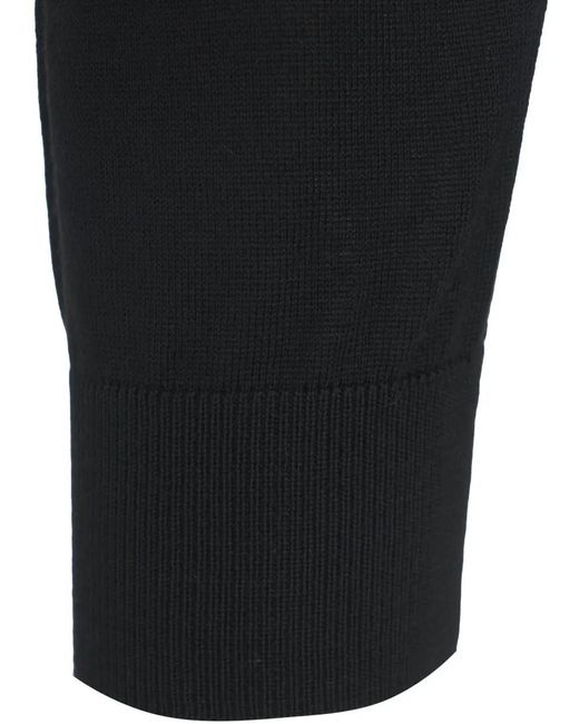 Paolo Pecora T-Neck Sweater in Black für Herren