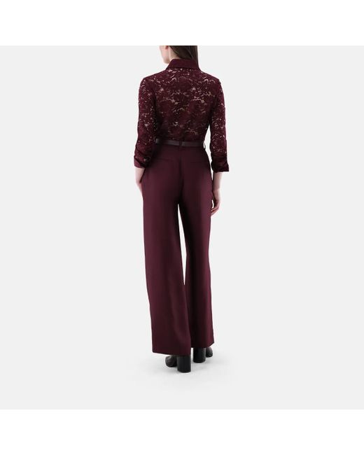 Van Laack Purple Bluse Modern Fit Uni