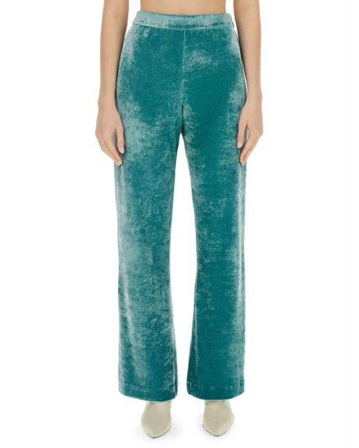 Jil Sander Green Relaxed Fit Wide Leg Pants