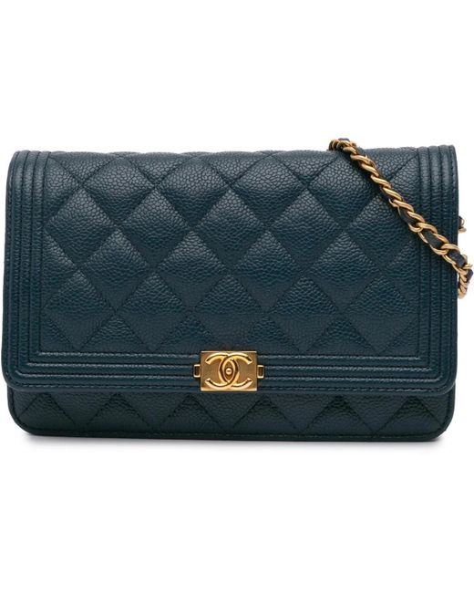 Chanel Blue Hobo Bags
