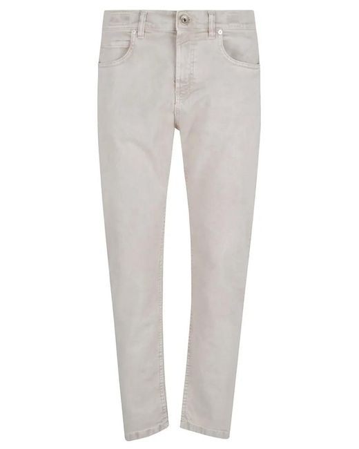 Eleventy Regular Fit Cotton-Elastane Jeans in Gray für Herren