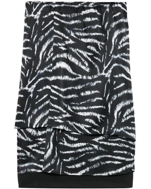 The Attico Gray Midi Skirt Divers