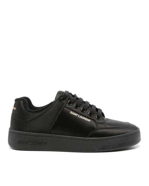 Saint Laurent Black Low-Top Sneaker