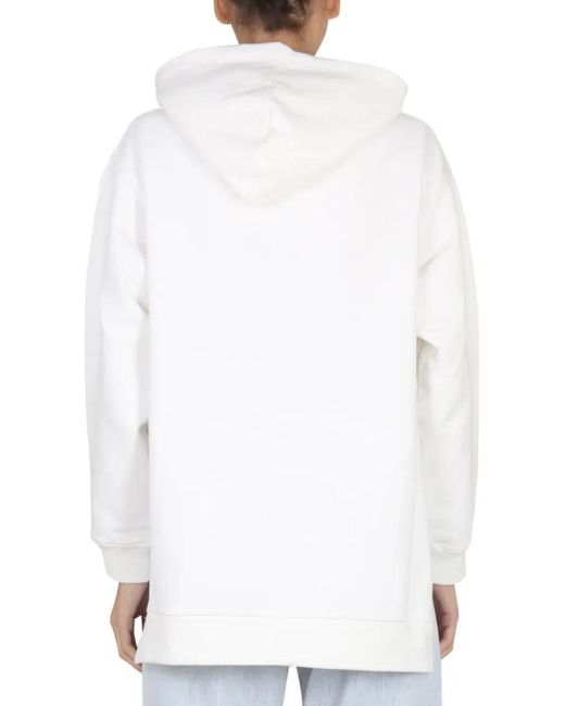 Marni White Relaxed-Fit Hoodie With Drawstring