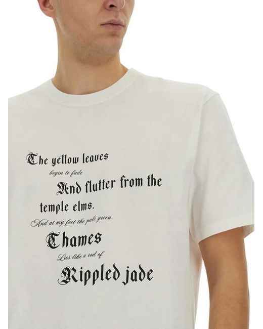 Alexander McQueen T-Shirt With Print in White für Herren