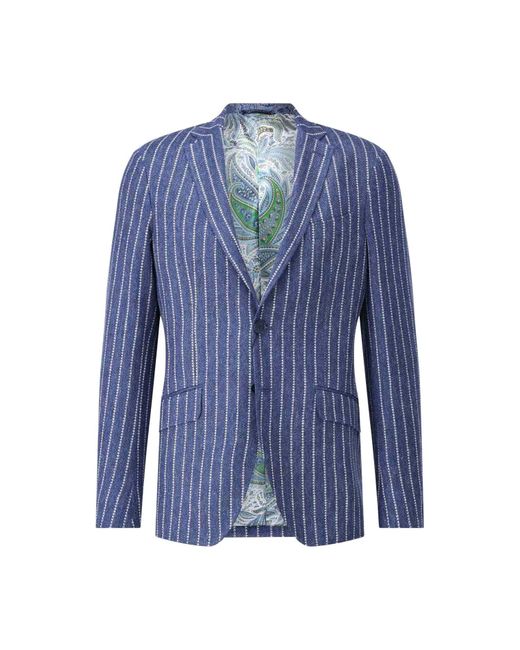 Etro Sakko Aus Leinen in Blue für Herren