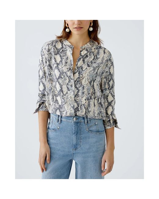 Ouí Gray Bluse