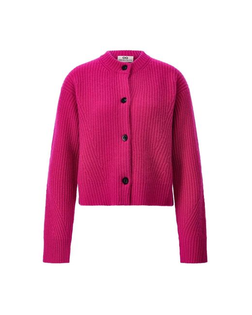 SMINFINITY Pink Strickjacke Aus Kaschmir