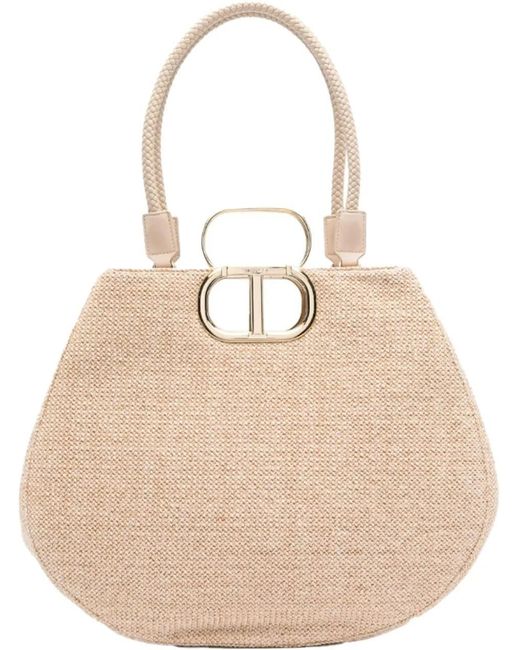 Twinset Natural Crossbody Bags