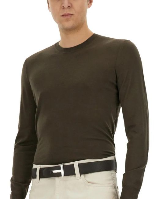 Tom Ford Wool Jersey in Green für Herren