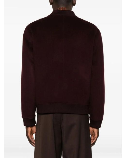 Amaranto Jacket With Ribbed Cuffs in Brown für Herren