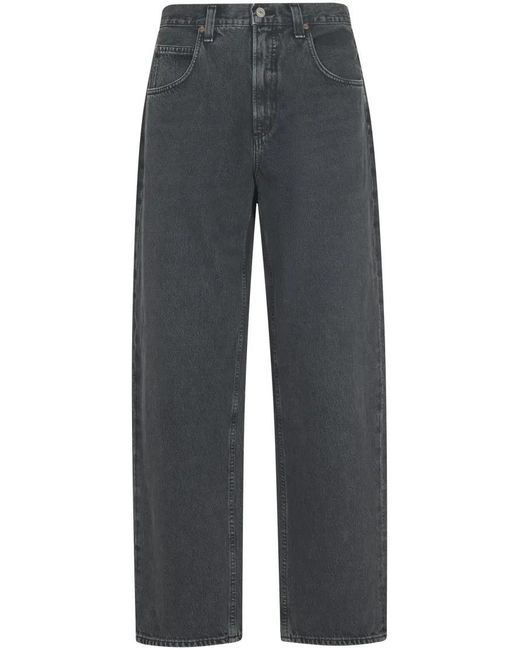 Agolde Wide-Leg Trousers With Vintage Finish in Gray für Herren