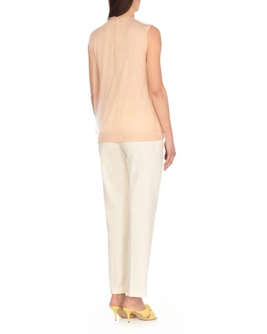 Fabiana Filippi Natural Powder Cashmere And Silk Sweater