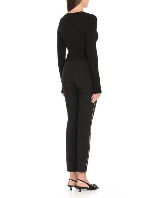 Elisabetta Franchi Black Viscose Blend Cardigan