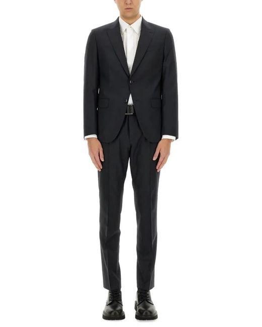 Boss Slim Fit Wool Blend Suit in Black für Herren