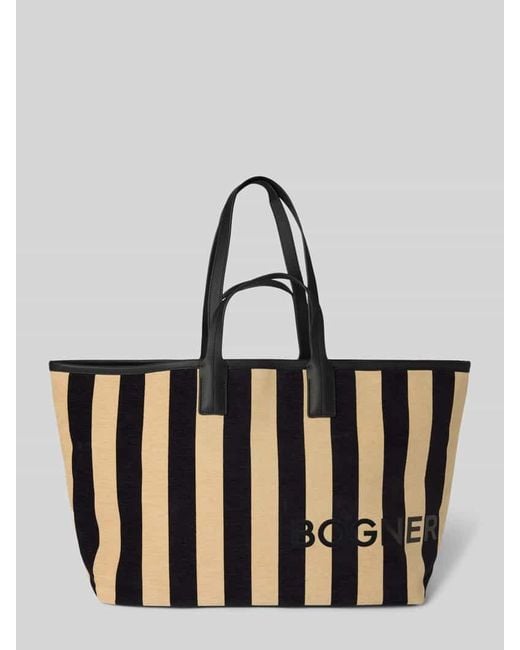 Bogner White Shopper mit Label-Print Modell 'wiesen neve lotta'