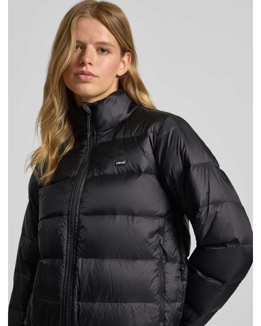Levi's Regular Fit Gewatteerd Jack Met Vulling Van Eendendons, Model 'Polly' in het Black