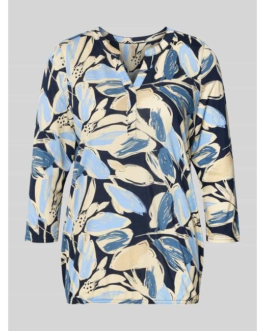 Soya Concept Blue Regular Fit Tunikabluse aus Viskose-Mix Modell 'Felicity'
