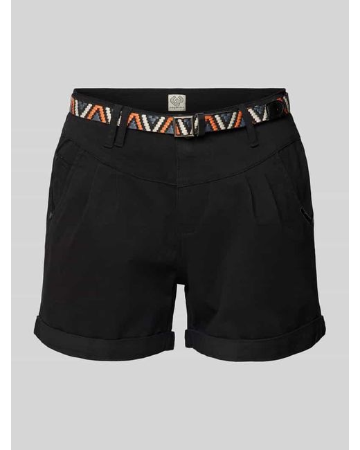 Ragwear Black Shorts mit Gürtel Modell 'Heeven'