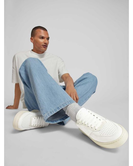 COPENHAGEN Sneaker aus Leder mit Label-Print in White für Herren