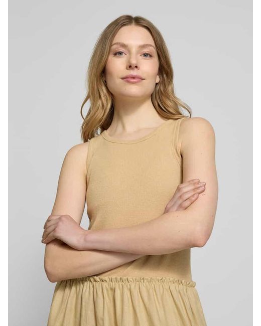 MAX&Co. Natural Leinenkleid im Stufen-Look Modell 'MELLE'