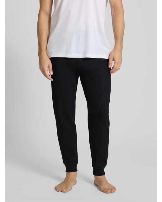 Boss Relaxed Fit Sweatpants aus Baumwoll-Mix in Black für Herren