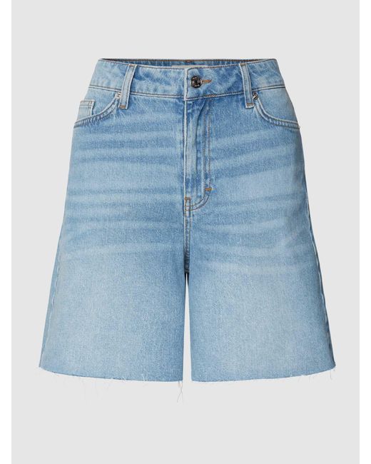 Part Two Jeansshorts Met Labelpatch in het Blue