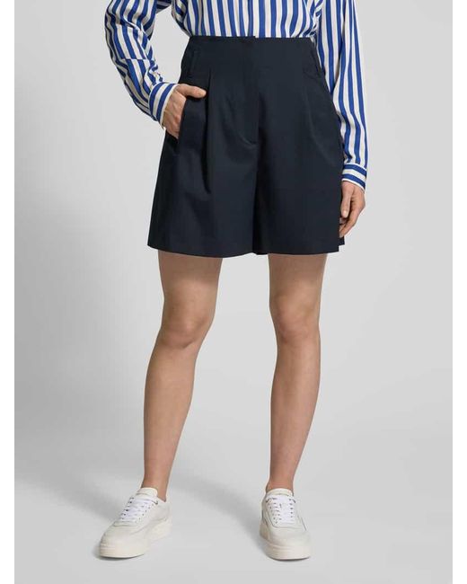 Marc O' Polo Blue Regular Fit Bermudas mit Bundfalten