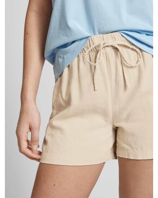 ONLY Natural Shorts mit elastischem Bund Modell 'CARO'