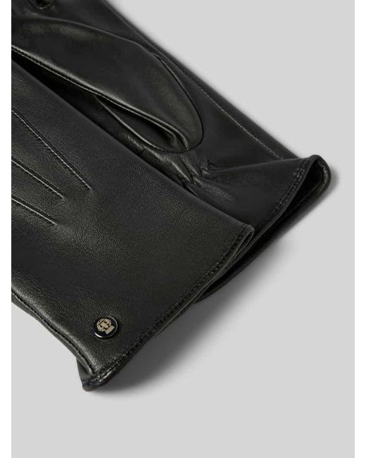 Roeckl Black Handschuhe aus Leder mit Label-Detail Modell 'TALLIN TOUCH'