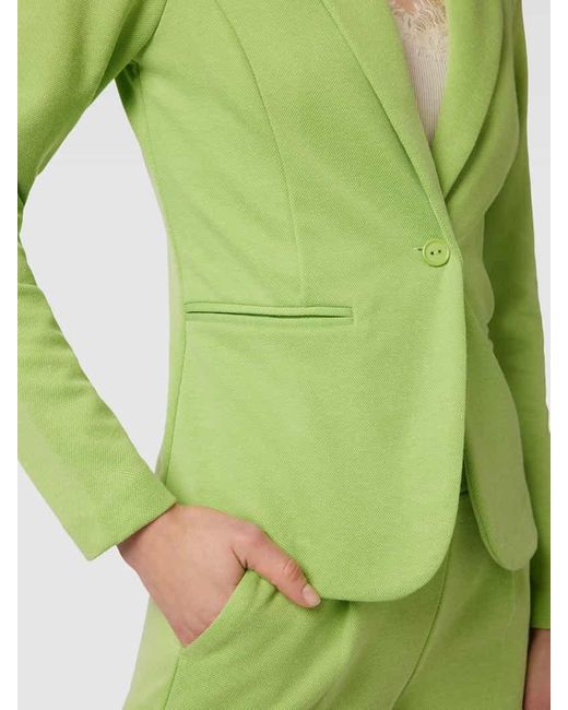 Ichi Green Blazer mit Reverskragen und Strukturmuster Modell 'KATE'