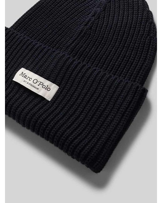 Marc O' Polo Blue Beanie aus reiner Baumwolle