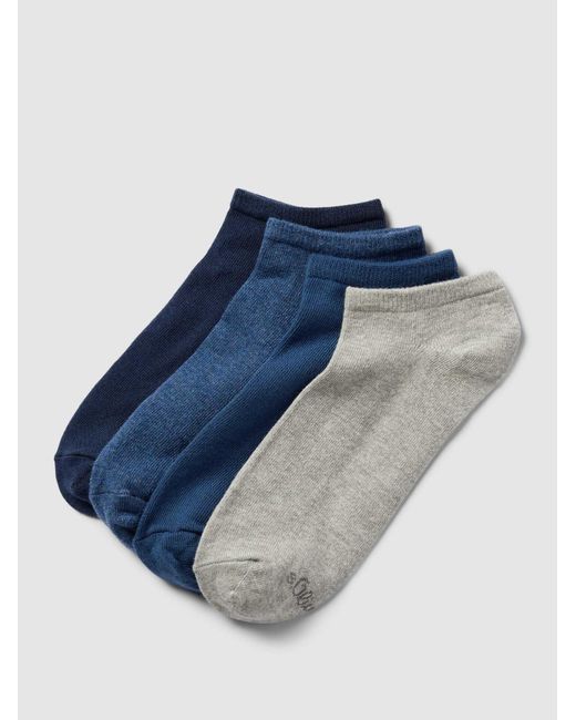 S.oliver Sneakersokken Met Stretch in het Blue voor heren