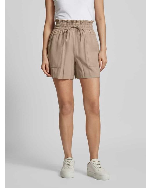Vero Moda Natural High Waist Shorts mit aufgesetzten Taschen Modell 'CARISA'