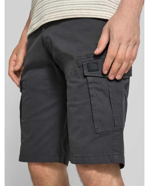 S.oliver Relaxed Fit Cargoshorts aus Baumwoll-Mix in Gray für Herren