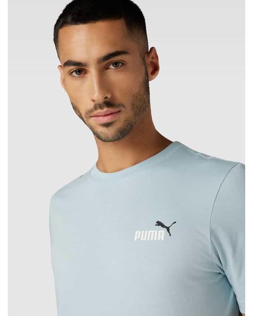 PUMA T-Shirt mit Logo-Print in Blue für Herren