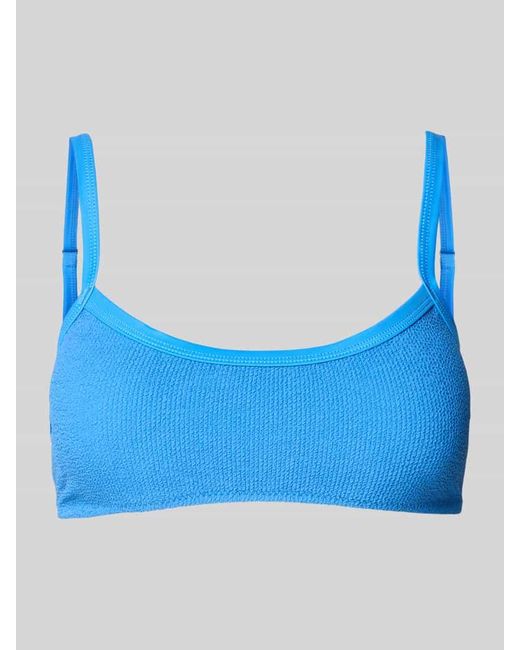 Jake*s Blue Bikini-Oberteil in Crinkle-Optik