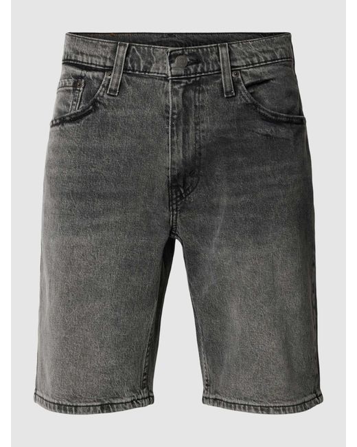 Levi's Regular Fit Jeansshorts mit Knopfverschluss in Gray für Herren